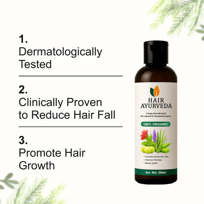 Hair Ayurveda – Strong Ayurvedic Hair Re-growth Oil, Premium Quality
