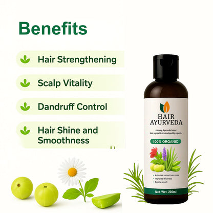 Hair Ayurveda – Strong Ayurvedic Hair Re-growth Oil, Premium Quality