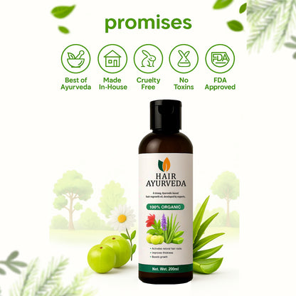 Hair Ayurveda – Strong Ayurvedic Hair Re-growth Oil, Premium Quality